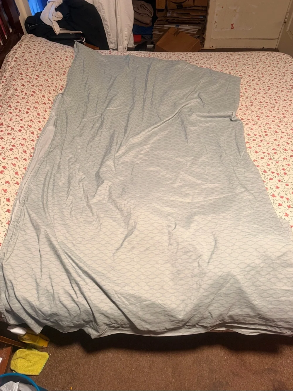 Mainstays Light Blue Wave-Pattern Pillowcases